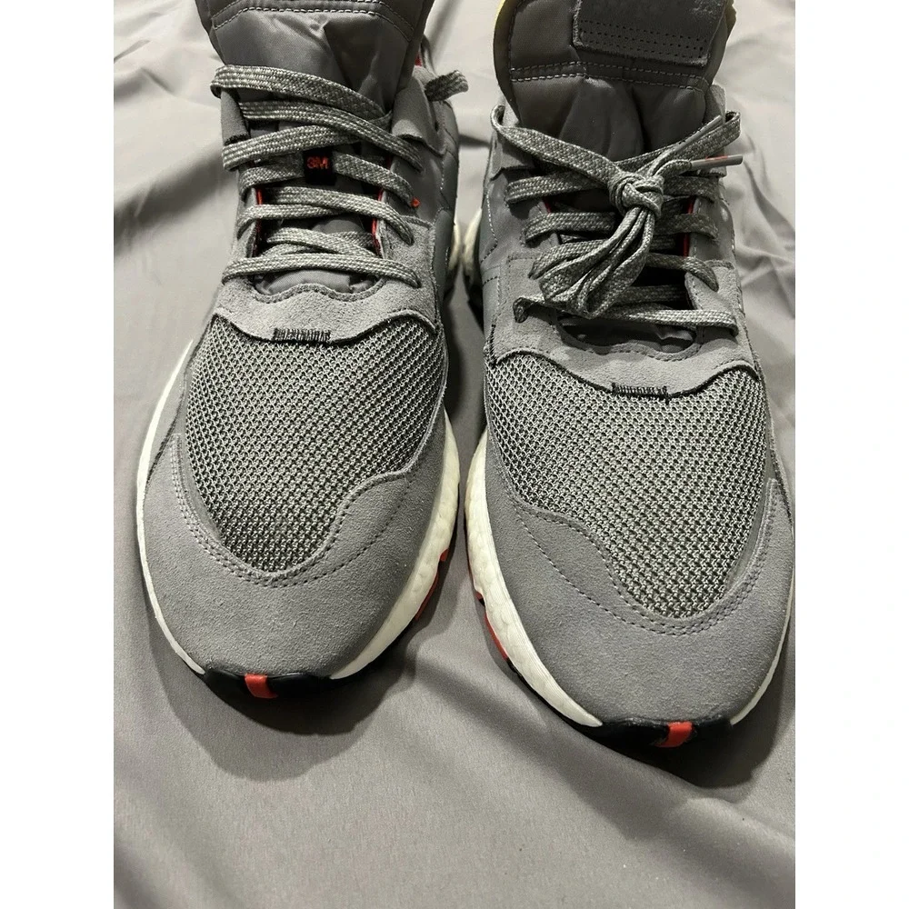 adidas Mens 3M Nite Jogger Ultraboost Sneaker Reflective Grey Gray Nwob Sz 14‎